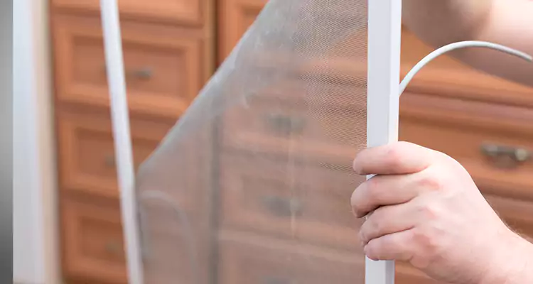 Privacy Mesh Screen Door Installation in Navarre, FL